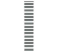 Dark Grey Zebra Window Roller Blinds Day And Night Vision Dual Layer Multi Sizes