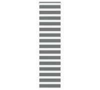 vidaXL Zebra Blind Dark Grey 60x200 cm Fabric Width 55.9 cm Polyester