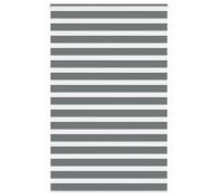vidaXL Zebra Blind Dark Grey 140x230 cm Fabric Width 135.9 cm Polyester