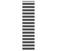 vidaXL Zebra Blind Dark Grey 160x150 cm Fabric Width 155.9 cm Polyester