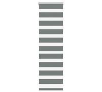 vidaXL Zebra Blind Dark Grey 55x100 cm Fabric Width 50.9 cm Polyester
