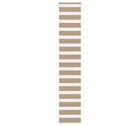 vidaXL Zebra Blind Light Grey 135x100 cm Fabric Width 130.9 cm Polyester