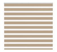 vidaXL Zebra Blind Sand Brown 155x100 cm Fabric Width 150.9 cm Polyester