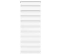 vidaXL Zebra Blind White 55x100 cm Fabric Width 50.9 cm Polyester