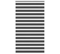 Black Zebra Window Roller Blinds Day And Night Vision Dual Layer Multiple Sizes