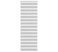 vidaXL Zebra Blind Light Grey 75x200 cm Fabric Width 70.9 cm Polyester