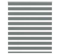 vidaXL Zebra Blind Dark Grey 120x150 cm Fabric Width 115.9 cm Polyester, Grey