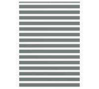 vidaXL Zebra Blind Dark Grey 160x230 cm Fabric Width 155.9 cm Polyester