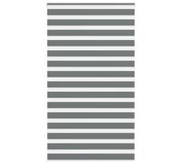 vidaXL Zebra Blind Dark Grey 130x200 cm Fabric Width 125.9 cm Polyester