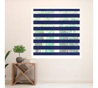 Zebra Blinds, Premium Day and Night Blinds for Windows, Aluminium Frame, Dual Layer Fabric, Easy to Clean, Smooth Light Adjustment, Modern Durable Blind 150cm Drop (Navy, 67.5cm Width)