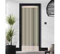 ZEBRA BLINDS String Curtain, Door Fly Screen Curtains, Door Strings, Tassel Curtains for Doorway, Window Decor String Panel Stripe, Stylish Room Divider, Panel Fringe Curtain (Cream, W 100 x L 280 cm)