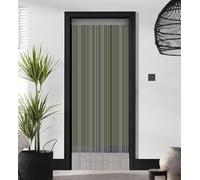 ZEBRA BLINDS String Curtain, Door Fly Screen Curtains, Door Strings, Tassel Curtains for Doorway, Window Decor String Panel Stripe, Stylish Room Divider, Panel Fringe Curtain (Grey, 100 x 210 cm)