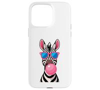 Zebra Bubblegum Pop Art Comic Style Case for iPhone 15 Pro Max