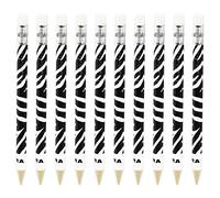 Zebra Cadoozle Mini Mechanical Pencil - 0.7mm Lead - Novelty Zebra Animal Print - Pack of 10