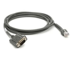 Zebra CBA-R08-S07ZBR serial cable Grey 2.1336 m RS232 DB9
