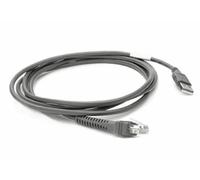 Zebra CBA-U21-S07ZBR Serial Cable (Black, 2.1 m, USB, EAS, Male Connector, DS2208-SR)