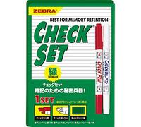 Zebra Check Pen Check Set Green Se-360-ck