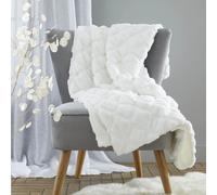 Catherine Lansfield, White, Throw-137x170cm DS/55599/W/130170/WH