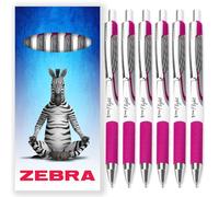 Zebra Classic Z-Grip Flight Ballpoint Pens - 1.2mm - Pink Ink - Pack of 6 - In Cardboard Gift Box