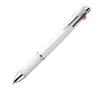Zebra Clip-on multi 1000S Multifunctional Pen, 4 Color 0.7 mm Ballpoint and 0.5 mm Mechanical Pencil, White Barrel (B4SA3-W )