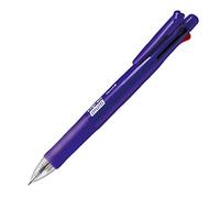 Zebra Clip-On Multi F Series 4 Color 0.7 mm Ballpoint Multi Pen/0.5 mm Pencil, Elegant Violet Body (B4SA1-EVI)