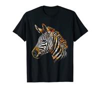 Zebra Colourful Art Animal Zoo Zebra T-Shirt