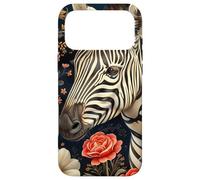 Zebra Cottagecore Botanical Flowers Graphic Case for iPhone 17 Pro Max