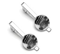 Zebra Craft Tie Slide Print Ties Clip Bar Pin Gifts For Men