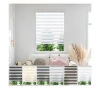 Zebra Day Night Roller Blinds - Made to Measure Day and Night Roller Window Blind with Light Filtering Privacy - Easy Fit Custom Roller Blind by Aprica (Colour White - Width 180cm Max - Drop 160cm)