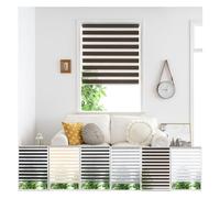 Zebra Day Night Roller Blinds - Made to Measure Day and Night Roller Window Blind with Light Filtering Privacy - Easy Fit Custom Roller Blind by Aprica (Colour Taupe - Width 80cm Max - Drop 160cm)