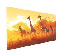 Zebra Diamond Painting kit with Diamond Art Accessories, DIY Round Rhinestones Mosaic Crystal Art Paint by Numbers, Canvas Painting for Wall Artwork Living Room Decor 64 x 32 Inch Giraffe Model-11679