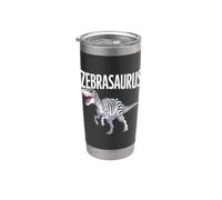 Zebra Dinosaur T-Rex Dino Zebra Lover Funny Zebra Stainless Steel Insulated Tumbler