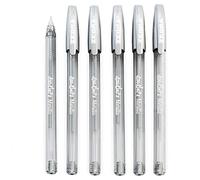 Zebra Doodler'z Metallic Stick Ballpoint Pen - 1.0mm - Silver Ink - Pack of 6