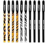 Zebra Doodler'z Stick Ballpoint Pen - 1.0mm - Novelty Animal Print & Black Barrels (10)