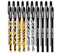 Zebra Doodler'z Stick Ballpoint Pen - 1.0mm - Novelty Animal Print & Black Barrels (20)