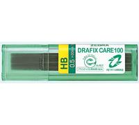 Zebra Drafix Care Hi-Polymer Pencil Leads 0.5mm H Grade - 10 Tubes (160 Leads)