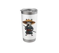 Zebra Dressed As A Samurai Art Japanese Stainless Steel Insulated Tumbler