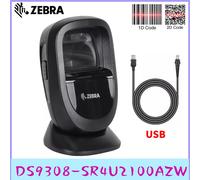 Zebra DS9308-SR4U2100AZW 1D/2D Desktop Hands-free Barcode Scanner With USB Cable