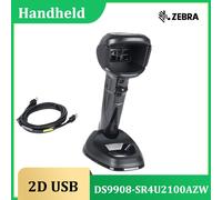 Zebra DS9908-SR4U2100AZW Handheld 1/2D Imager Barcode Scanner USB Kit with Cable