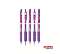 Zebra Sarasa Clip Eco 76% Recycled Gel Pen Medium Point Violet (Pack 12) - 35148