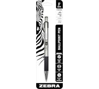 Zebra F-301 BOLD Retractable Ballpoint Pen, 1.6mm, Black, 1 Pack (27311)