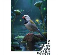 Zebra Finch 1000 Pieces Puzzles Challenging And Brainteasing Puzzle Challenge Games Colourful Brainteasing Home Decoration 1000pcs (75x50cm)