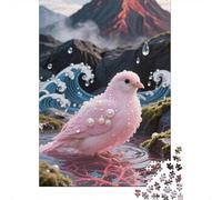 Zebra Finch: Craft Your Masterpiece with 1000 Pieces - Premium Wooden Puzzle for Adults - Explore, Create, And Learn Together