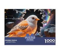 Zebra Finch Jigsaw Puzzles Puzzle for Adults Kids. 1000 Pieces Whimsical Challenge Toy Educational Games Home Decoration for Adults& Kids Age 14 Years Up 38x26cm/1000pcs