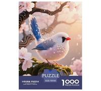 Zebra Finch Jigsaw Puzzles Puzzles for Adults Kids. 1000 Piece Great Gifts Challenge Toy Educational Games Home Decoration for Adults& Kids Age 14 Years Up 70x50cm/1000pcs