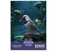 Zebra Finch Puzzle 1000 Piece Challenging Game Stream Jigsaw Puzzles High Difficulty 100% Recycled Cardboard for Decorative Gifts 38x26cm/1000pcs