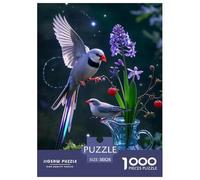 Zebra Finch Puzzle 1000 Piece Family Hyacinth Puzzles Game Fun, Challenging & Brainteasing 100% Recycled Cardboard for Adults 38x26cm/1000pcs