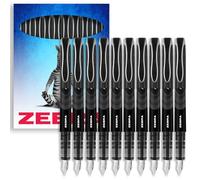 Zebra Fuente - Disposable Fountain Pen - 1.0mm Fine Nib 0.6mm Line Width - Black Ink - Pack of 10 - In Gift Box