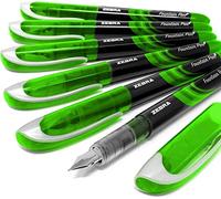Zebra Fuente - Disposable Fountain Pen - Purple Ink - Pack of 6 (Green)