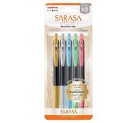 Zebra Gel Ballpoint Pen Sarasa Clip 0.5mm Deco Shine 5 Colors Set N JJ15-5C-SH-N